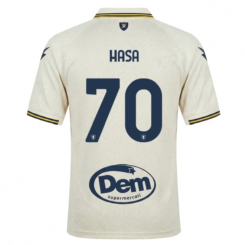 Danxen Enfant Maillot Luis Hasa #70 Vieux Dentelle Jaune Noir Tenues Extérieur 2026/27 T-Shirt