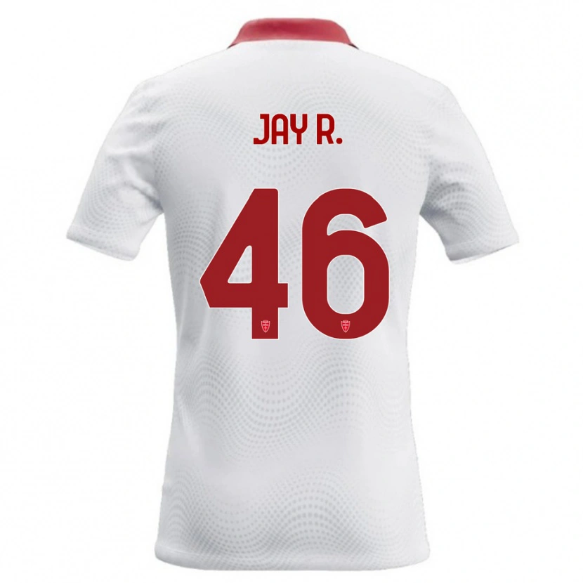 Danxen Enfant Maillot Jay Robinson #46 Blanc Rouge Tenues Extérieur 2026/27 T-Shirt