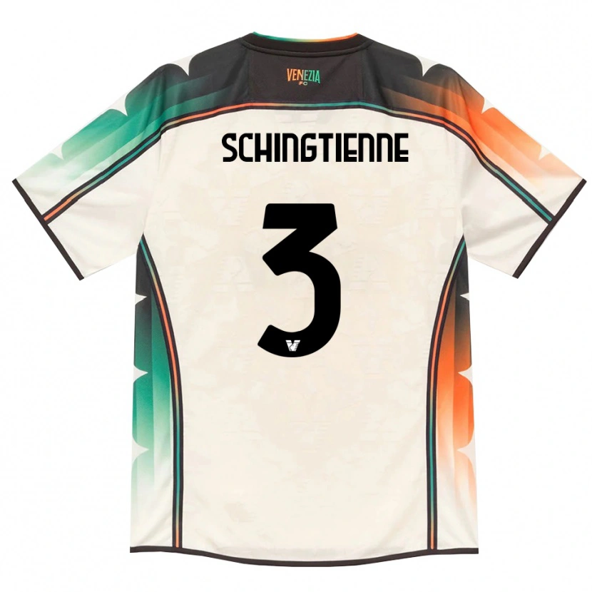 Danxen Enfant Maillot Joël Schingtienne #3 Vieux Dentelle Orange Vert Tenues Extérieur 2026/27 T-Shirt