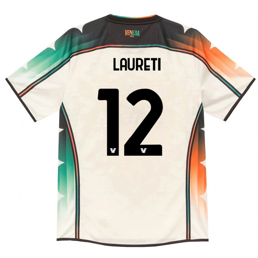 Danxen Enfant Maillot Tommaso Laureti #12 Vieux Dentelle Orange Vert Tenues Extérieur 2026/27 T-Shirt