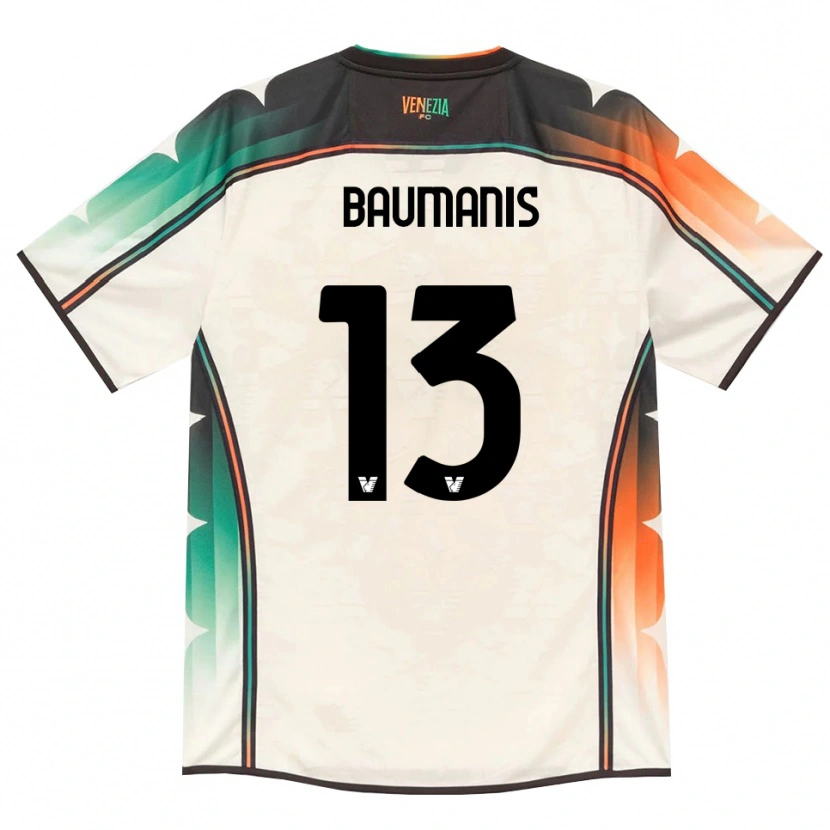 Danxen Enfant Maillot Kristofers Baumanis #13 Vieux Dentelle Orange Vert Tenues Extérieur 2026/27 T-Shirt