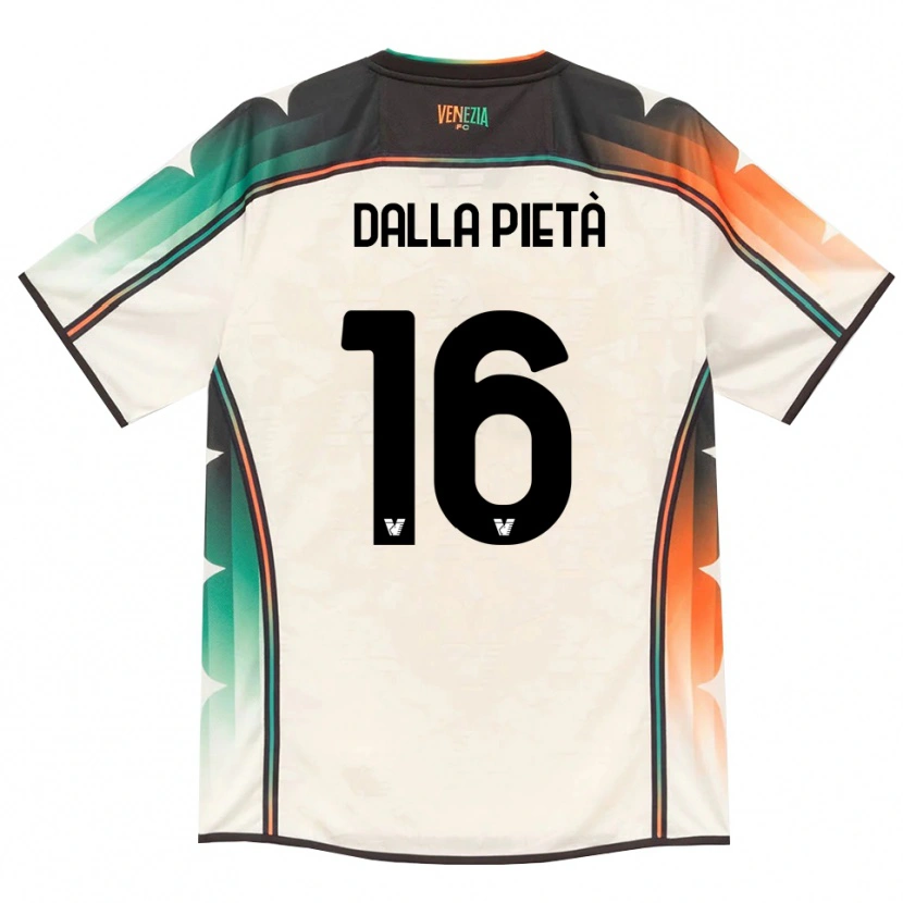 Danxen Enfant Maillot Leonardo Dalla Pietà #16 Vieux Dentelle Orange Vert Tenues Extérieur 2026/27 T-Shirt