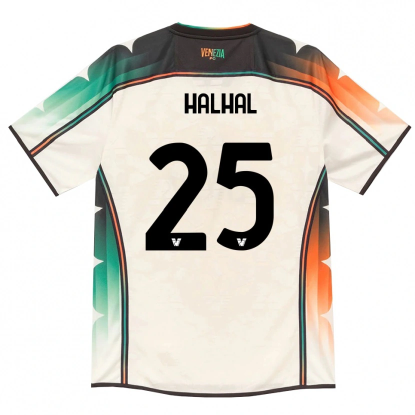 Danxen Enfant Maillot Redouane Halhal #25 Vieux Dentelle Orange Vert Tenues Extérieur 2026/27 T-Shirt