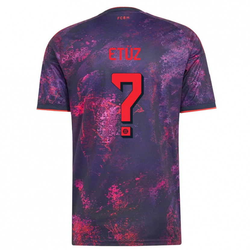 Danxen Enfant Maillot Atakan Etüz #0 Rouge Violet Troisieme 2026/27 T-Shirt