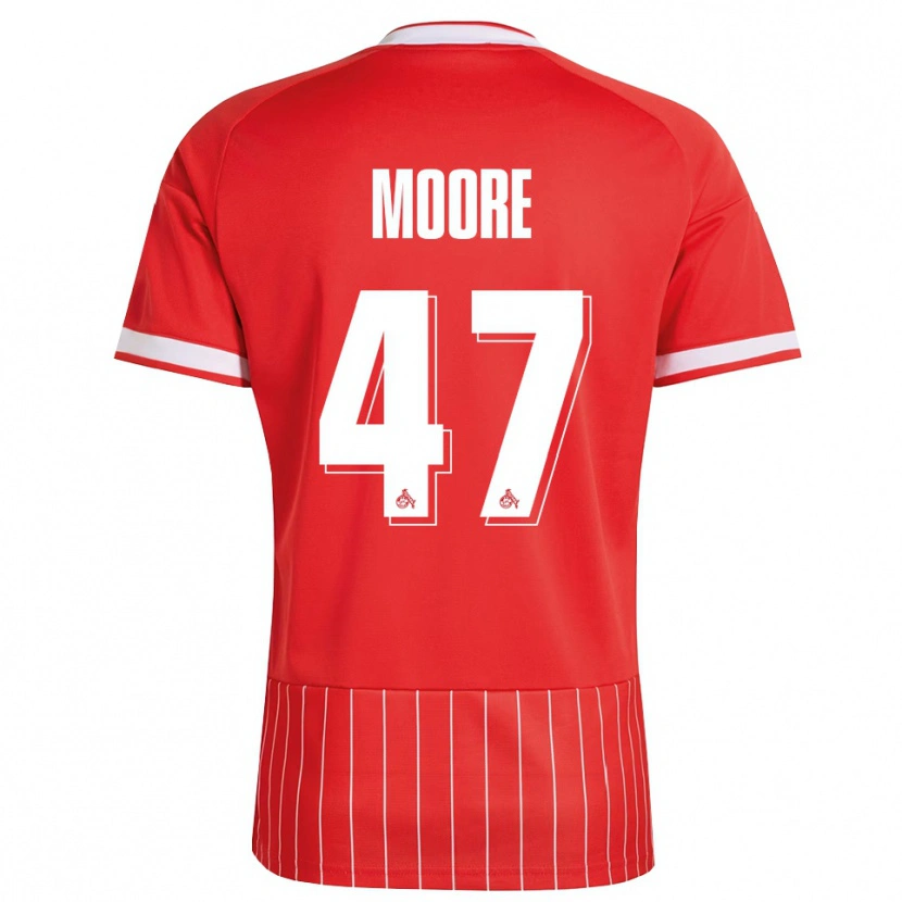 Danxen Homme Maillot Mikey Moore #47 Rouge Blanc Vert Tenues Extérieur 2026/27 T-Shirt