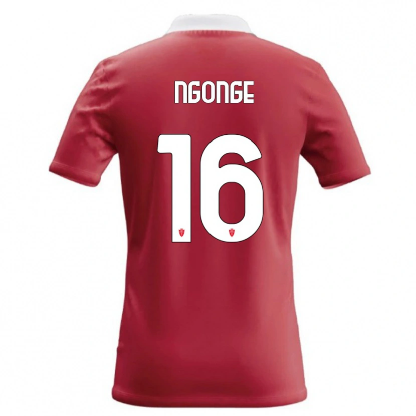 Danxen Homme Maillot Cyril Ngonge #16 Rouge Blanc Tenues Domicile 2026/27 T-Shirt