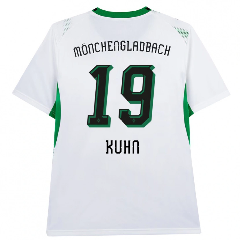 Danxen Homme Maillot Nicolas Kühn #19 Blanc Noir Vert Tenues Domicile 2026/27 T-Shirt