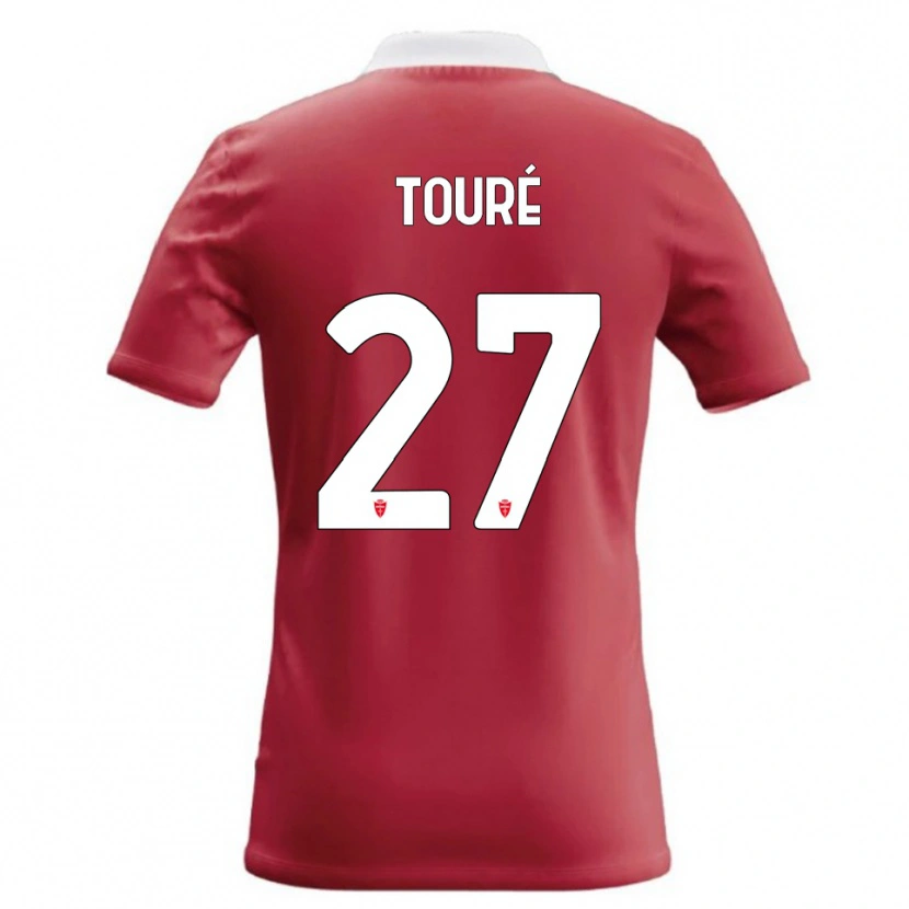 Danxen Homme Maillot Idrissa Touré #27 Rouge Blanc Tenues Domicile 2026/27 T-Shirt