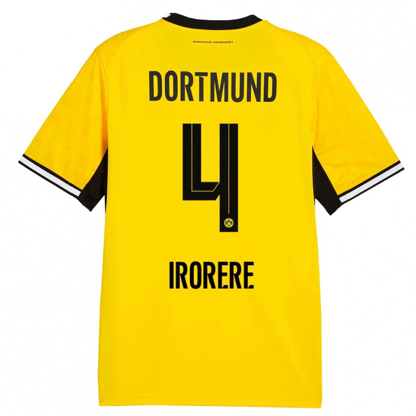 Danxen Homme Maillot Felix Irorere #4 Jaune Noir Blanc Tenues Domicile 2026/27 T-Shirt