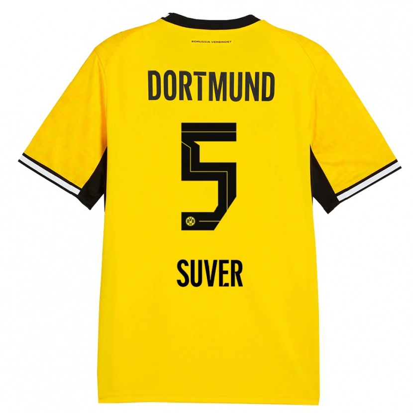 Danxen Homme Maillot Mario Suver #5 Jaune Noir Blanc Tenues Domicile 2026/27 T-Shirt