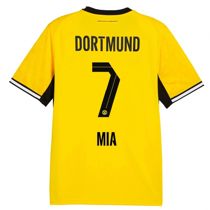 Danxen Homme Maillot Zschocke Mia #7 Jaune Noir Blanc Tenues Domicile 2026/27 T-Shirt