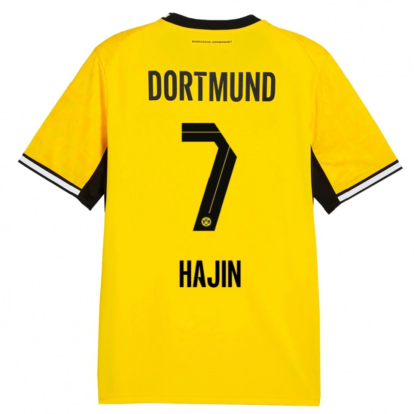 Danxen Homme Maillot So Hajin #7 Jaune Noir Blanc Tenues Domicile 2026/27 T-Shirt