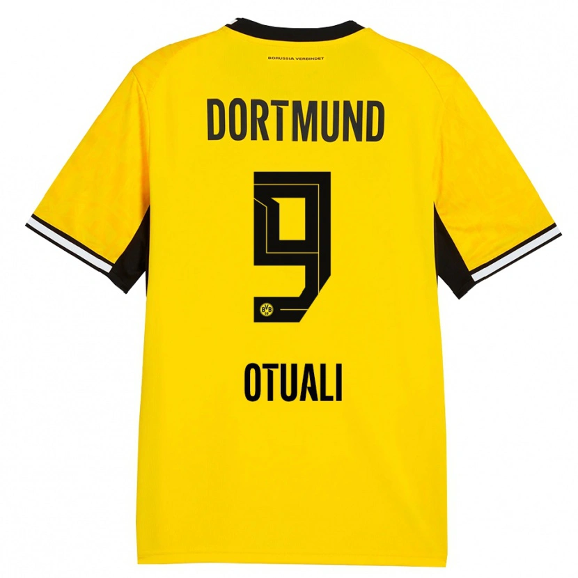 Danxen Homme Maillot Moses Otuali #9 Jaune Noir Blanc Tenues Domicile 2026/27 T-Shirt
