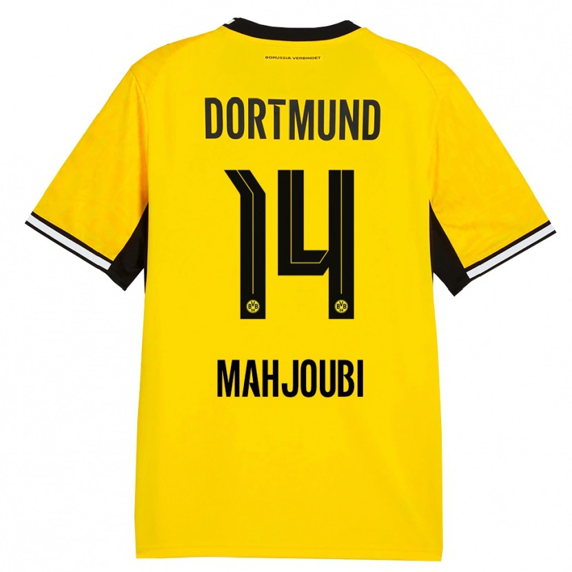 Danxen Homme Maillot Anas Mahjoubi #14 Jaune Noir Blanc Tenues Domicile 2026/27 T-Shirt
