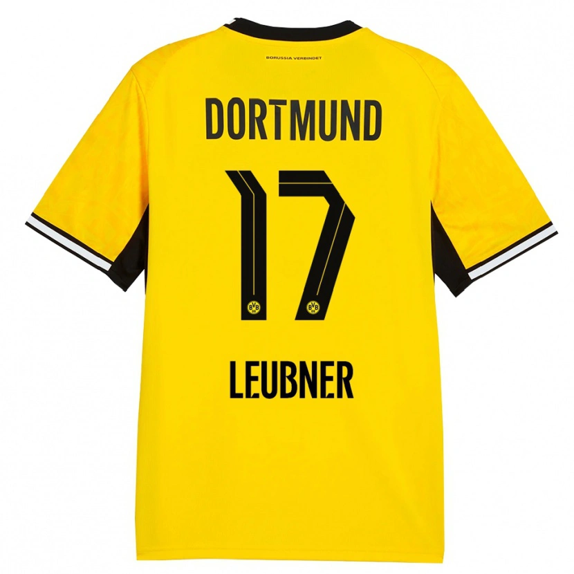 Danxen Homme Maillot Ronja Leubner #17 Jaune Noir Blanc Tenues Domicile 2026/27 T-Shirt
