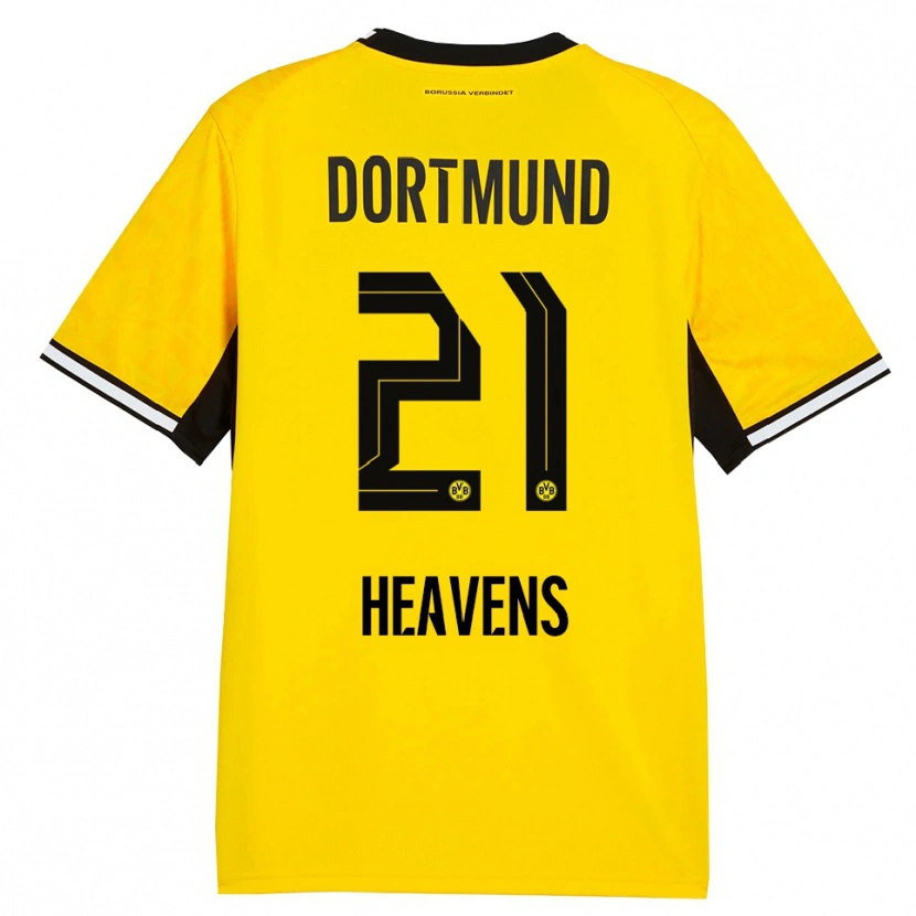 Danxen Homme Maillot Lukas Heavens #21 Jaune Noir Blanc Tenues Domicile 2026/27 T-Shirt