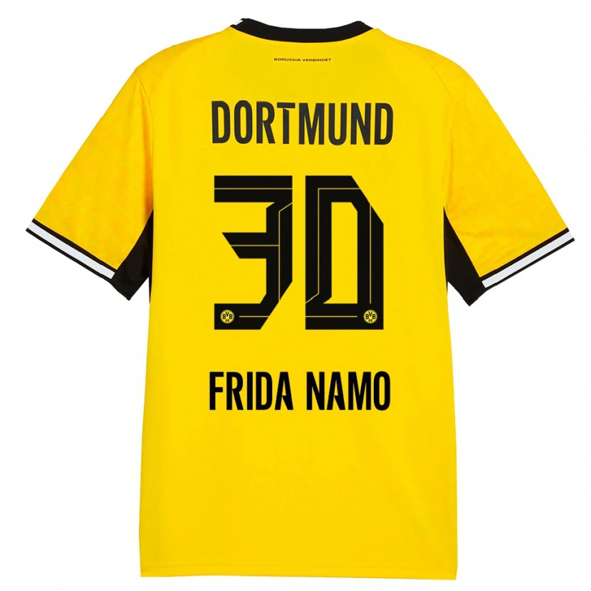 Danxen Homme Maillot Ronning Frida Namo #30 Jaune Noir Blanc Tenues Domicile 2026/27 T-Shirt