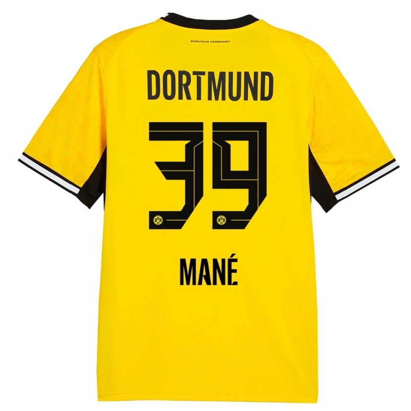 Danxen Homme Maillot Filippo Mane #39 Jaune Noir Blanc Tenues Domicile 2026/27 T-Shirt