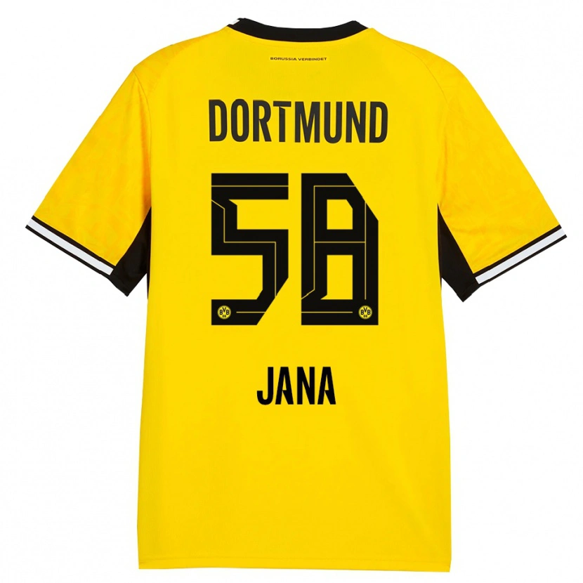Danxen Homme Maillot Nordberg Jana #58 Jaune Noir Blanc Tenues Domicile 2026/27 T-Shirt