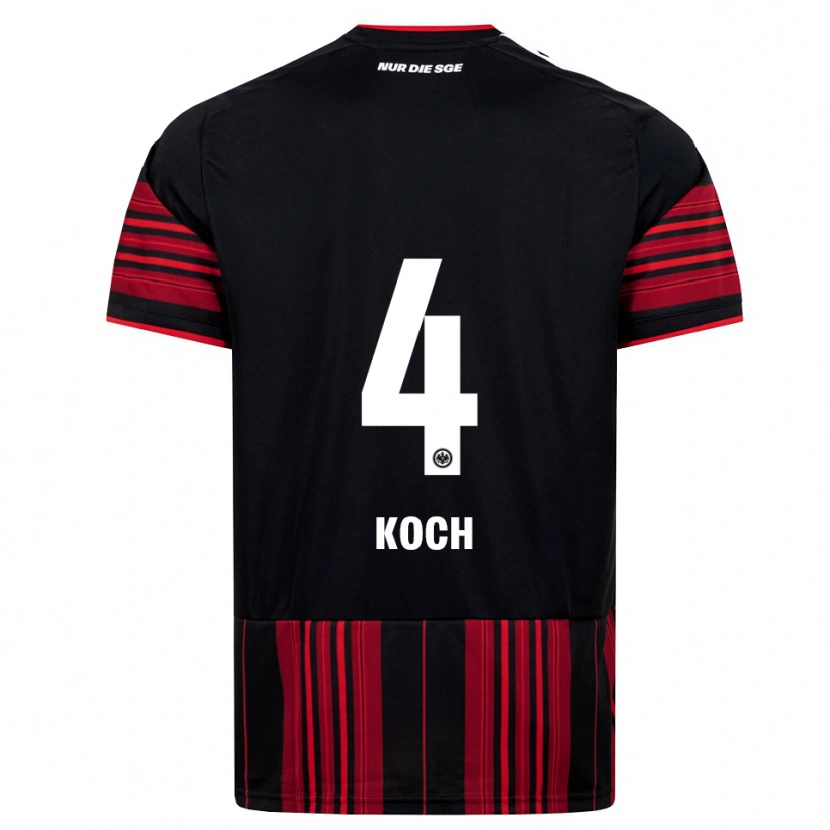 Danxen Homme Maillot Robin Koch #4 Noir Rouge Blanc Tenues Domicile 2026/27 T-Shirt