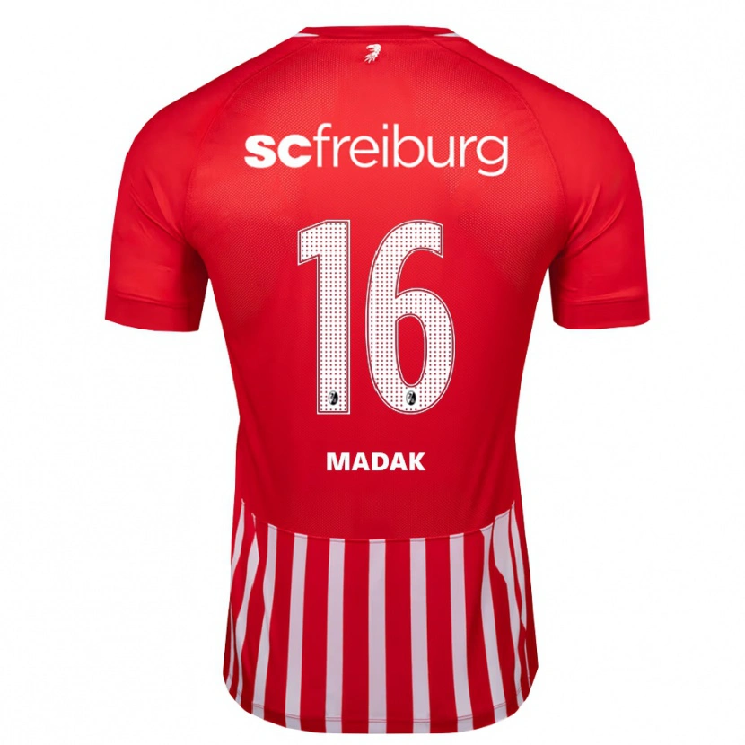 Danxen Homme Maillot Mahir Madak #16 Rouge Blanc Noir Tenues Domicile 2026/27 T-Shirt