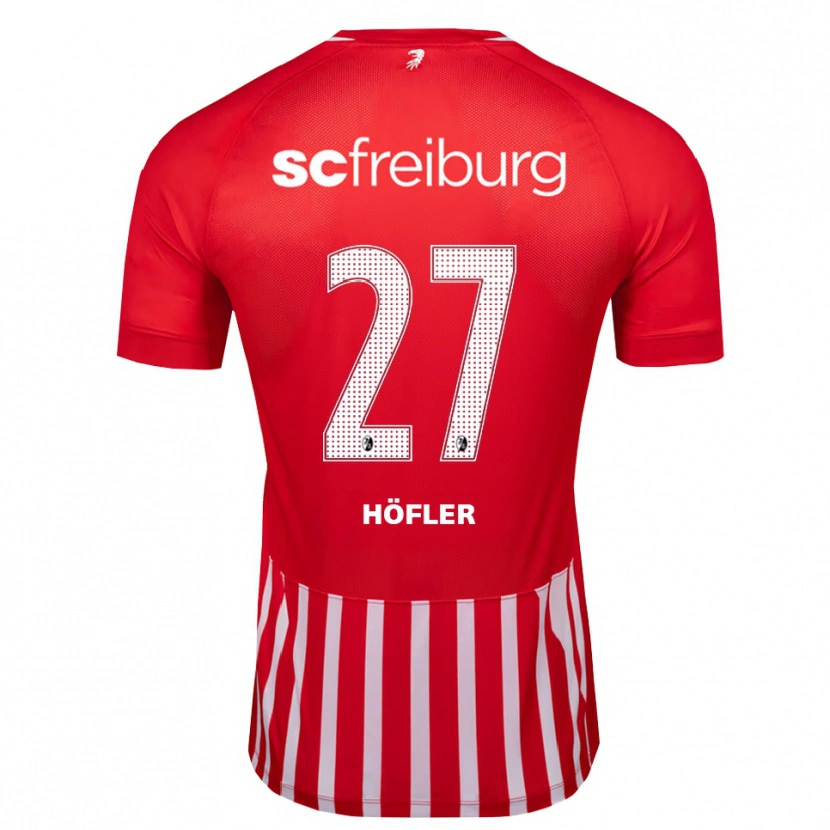 Danxen Homme Maillot Nicolas Höfler #27 Rouge Blanc Noir Tenues Domicile 2026/27 T-Shirt