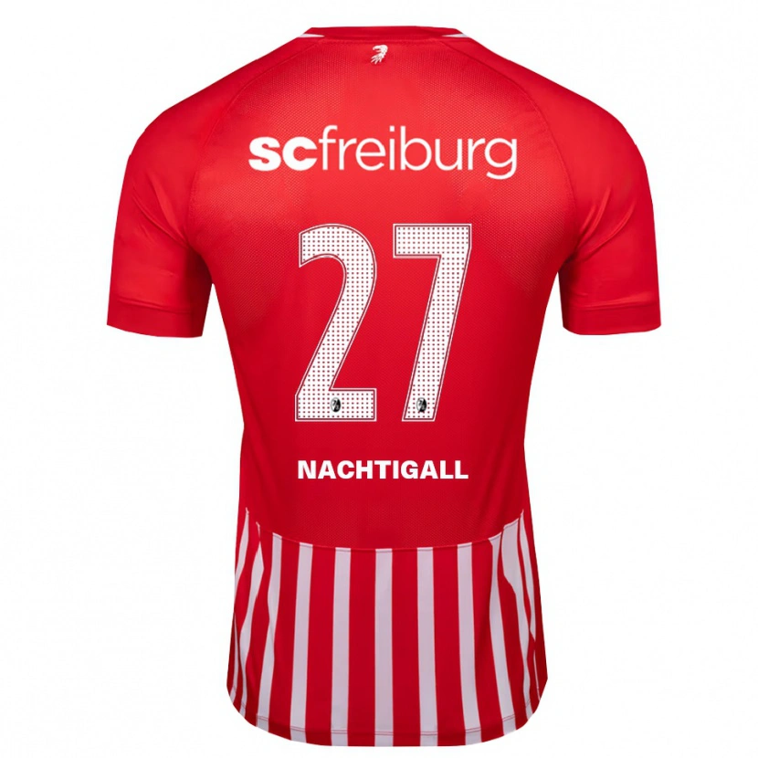 Danxen Homme Maillot Sophie Nachtigall #27 Rouge Blanc Noir Tenues Domicile 2026/27 T-Shirt