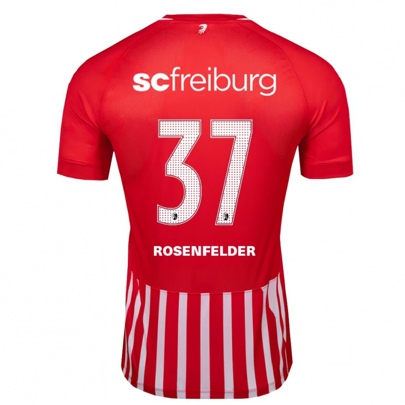 Danxen Homme Maillot Max Rosenfelder #37 Rouge Blanc Noir Tenues Domicile 2026/27 T-Shirt