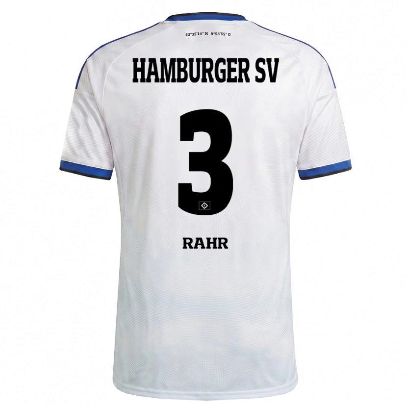 Danxen Homme Maillot Calvin Rahr #3 Blanc Noir Bleu Tenues Domicile 2026/27 T-Shirt