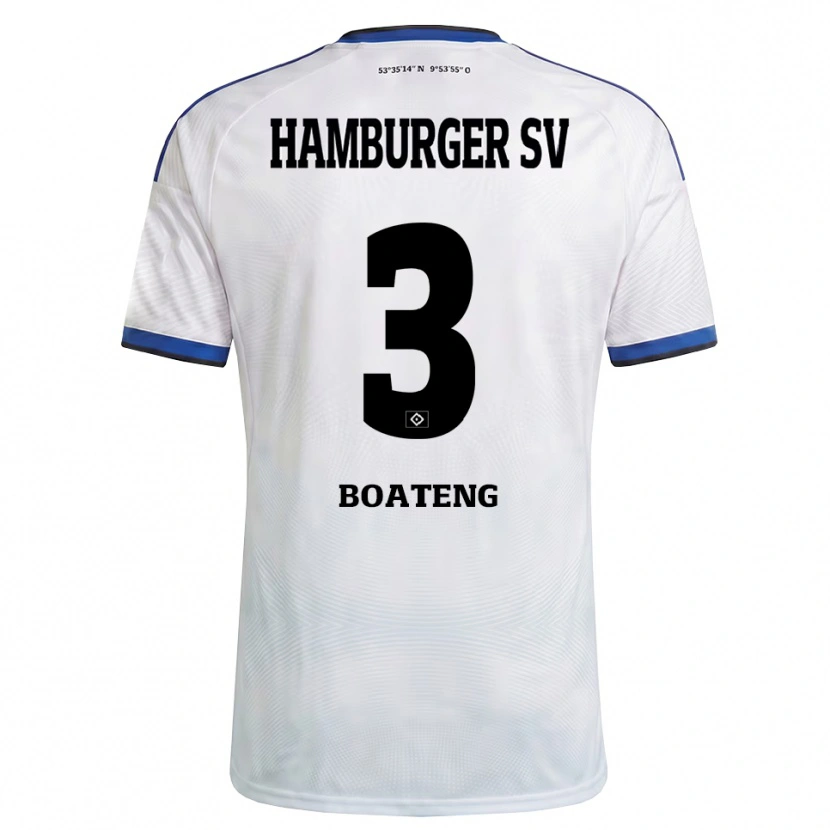 Danxen Homme Maillot Enock Boateng #3 Blanc Noir Bleu Tenues Domicile 2026/27 T-Shirt