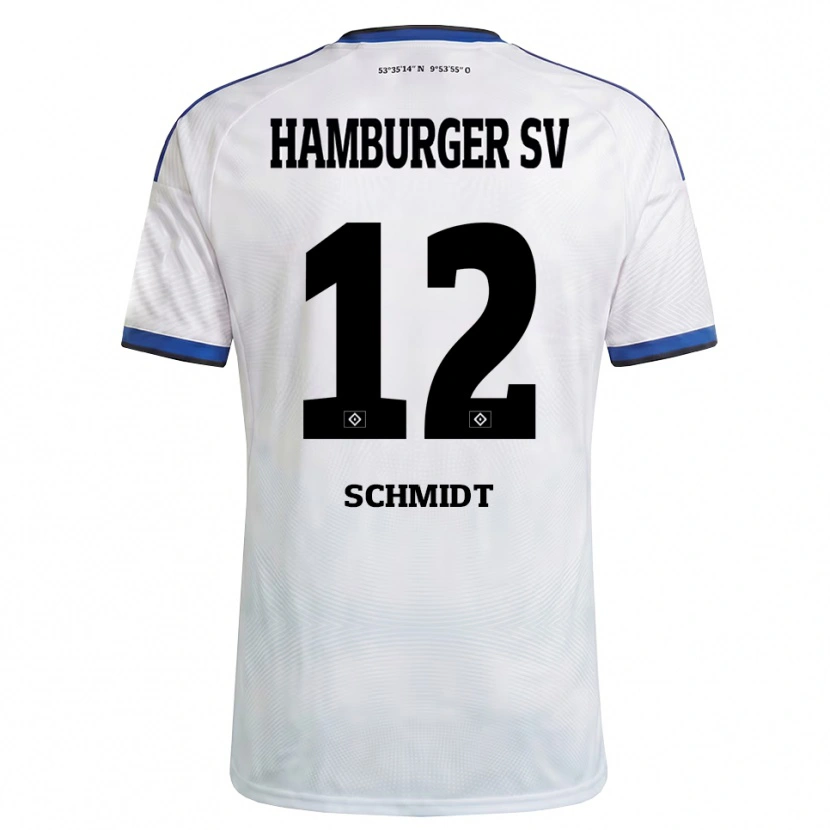 Danxen Homme Maillot Bennet Schmidt #12 Blanc Noir Bleu Tenues Domicile 2026/27 T-Shirt