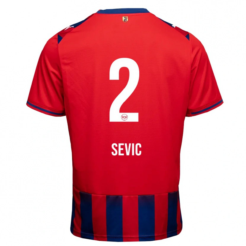 Danxen Homme Maillot Andrej Sevic #2 Bleu Roi Blanc Rouge Tenues Domicile 2026/27 T-Shirt