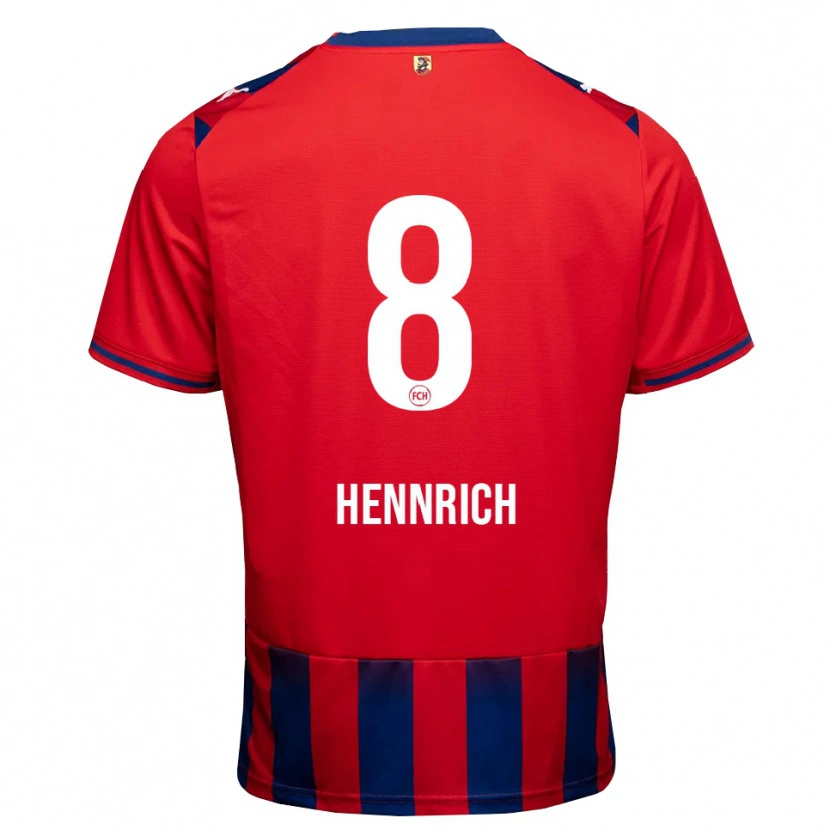 Danxen Homme Maillot Paul Hennrich #8 Bleu Roi Blanc Rouge Tenues Domicile 2026/27 T-Shirt