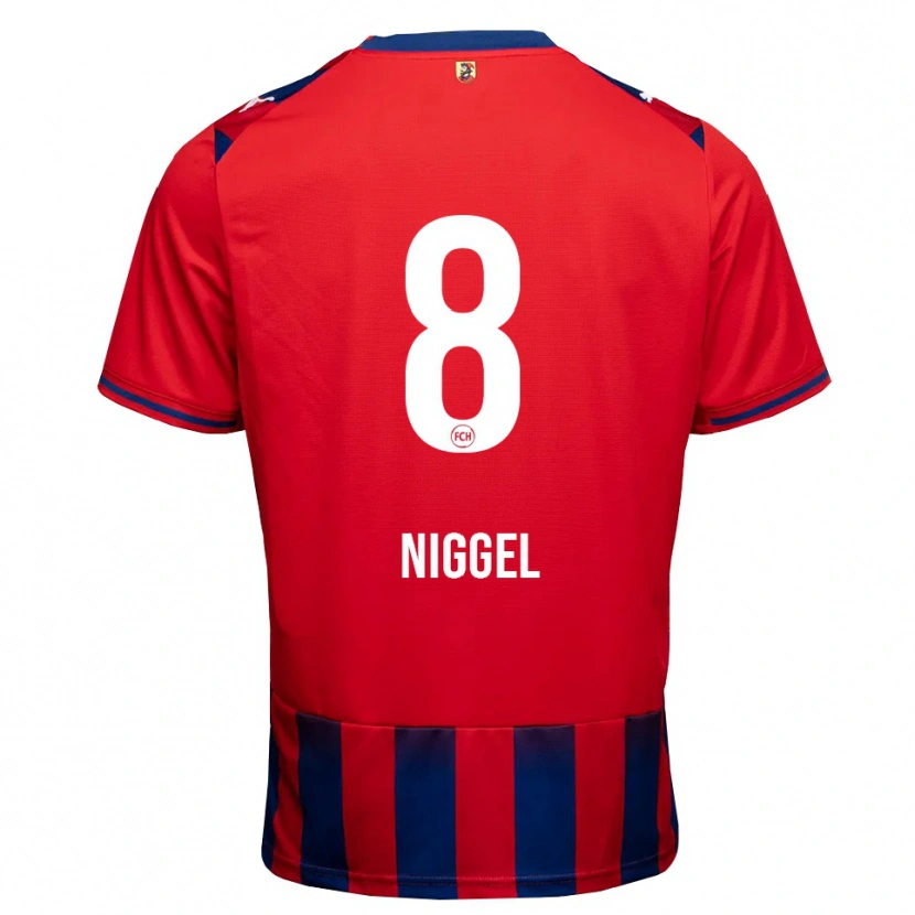 Danxen Homme Maillot Henrik Niggel #8 Bleu Roi Blanc Rouge Tenues Domicile 2026/27 T-Shirt