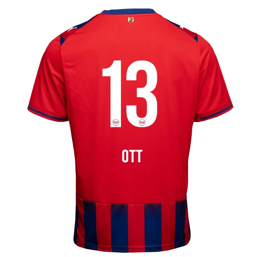 Danxen Homme Maillot Jakob Ott #13 Bleu Roi Blanc Rouge Tenues Domicile 2026/27 T-Shirt