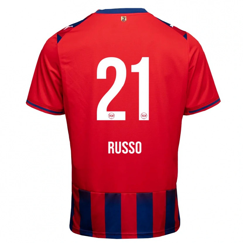 Danxen Homme Maillot Gianluca Russo #21 Bleu Roi Blanc Rouge Tenues Domicile 2026/27 T-Shirt