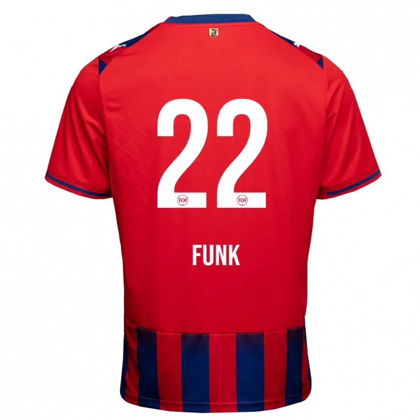 Danxen Homme Maillot Sebastian Funk #22 Bleu Roi Blanc Rouge Tenues Domicile 2026/27 T-Shirt