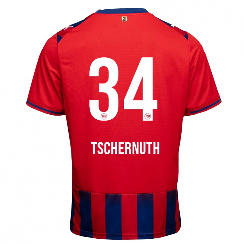 Danxen Homme Maillot Paul Tschernuth #34 Bleu Roi Blanc Rouge Tenues Domicile 2026/27 T-Shirt