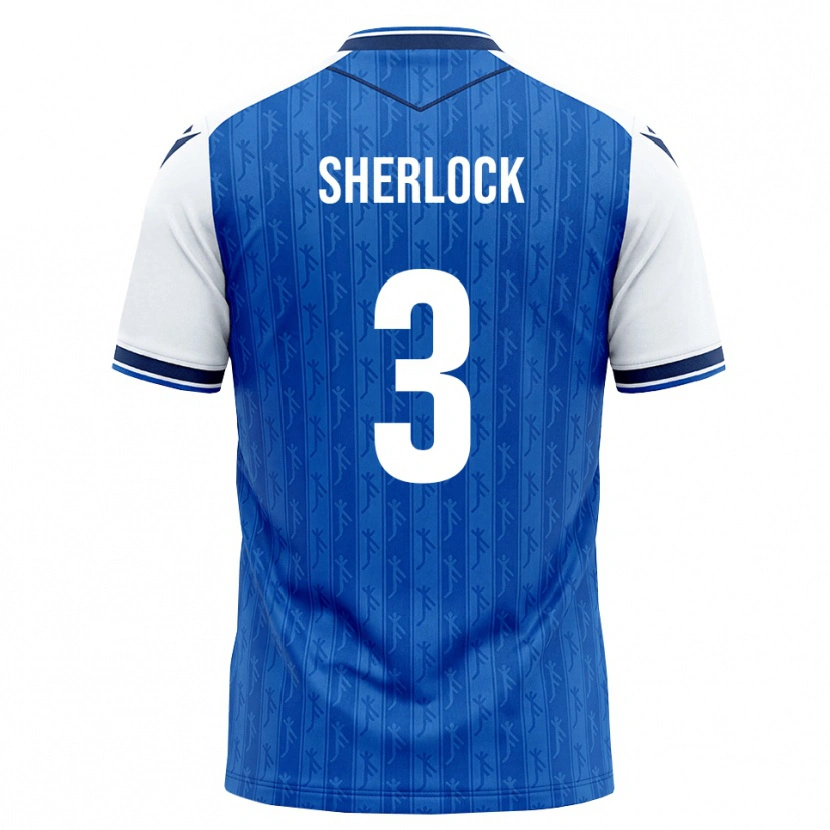 Danxen Homme Maillot Finn Sherlock #3 Bleu Roi Blanc Tenues Domicile 2026/27 T-Shirt