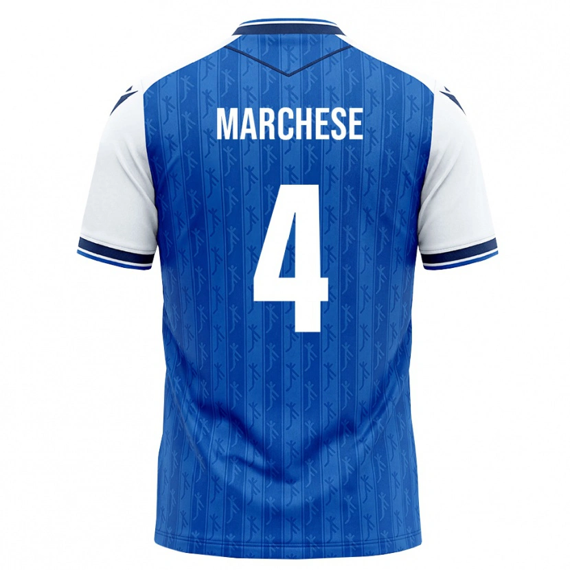 Danxen Homme Maillot Luca Marchese #4 Bleu Roi Blanc Tenues Domicile 2026/27 T-Shirt