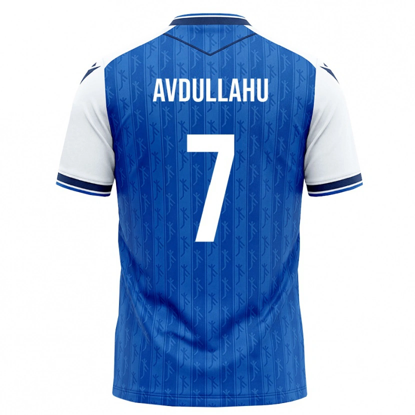 Danxen Homme Maillot Leon Avdullahu #7 Bleu Roi Blanc Tenues Domicile 2026/27 T-Shirt