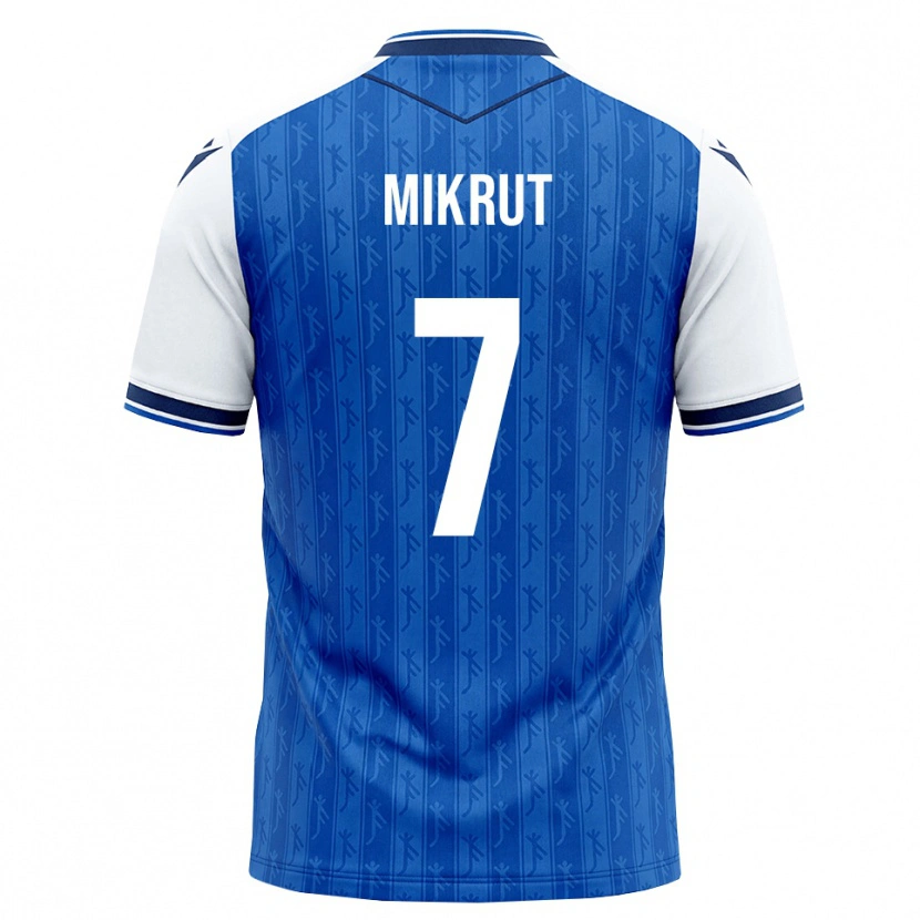 Danxen Homme Maillot Noah Mikrut #7 Bleu Roi Blanc Tenues Domicile 2026/27 T-Shirt
