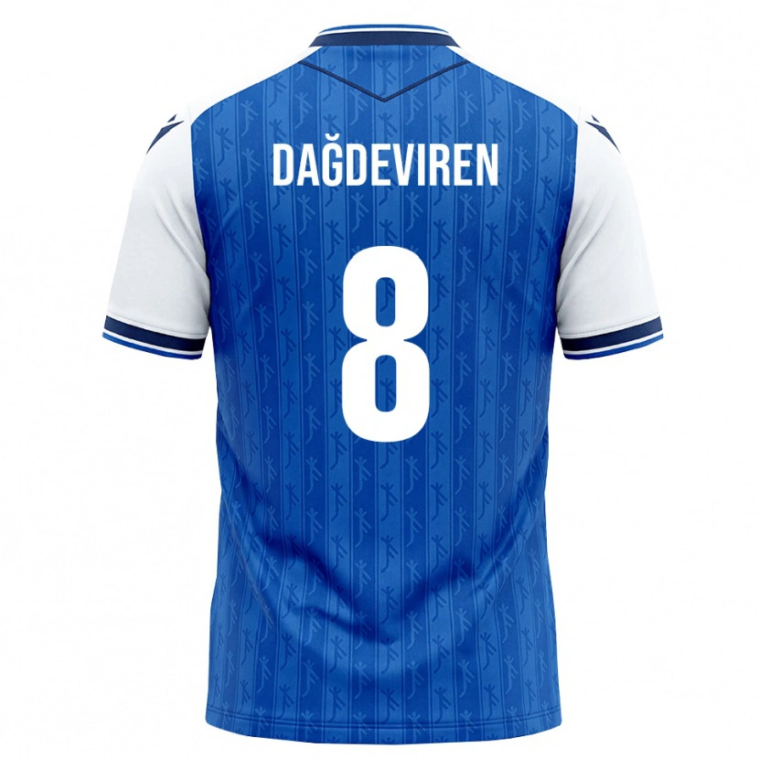 Danxen Homme Maillot Diren Dağdeviren #8 Bleu Roi Blanc Tenues Domicile 2026/27 T-Shirt