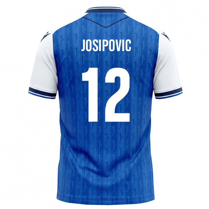 Danxen Homme Maillot Mihael Josipovic #12 Bleu Roi Blanc Tenues Domicile 2026/27 T-Shirt