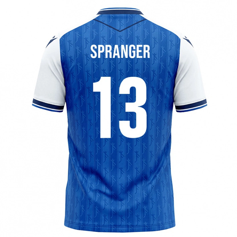 Danxen Homme Maillot Tristan Spranger #13 Bleu Roi Blanc Tenues Domicile 2026/27 T-Shirt