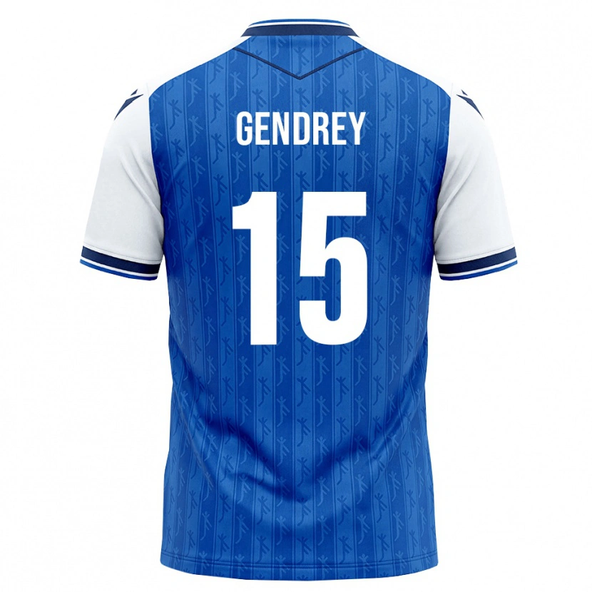 Danxen Homme Maillot Valentin Gendrey #15 Bleu Roi Blanc Tenues Domicile 2026/27 T-Shirt