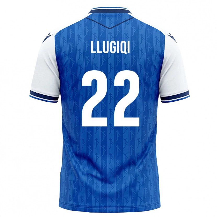 Danxen Homme Maillot Arian Llugiqi #22 Bleu Roi Blanc Tenues Domicile 2026/27 T-Shirt