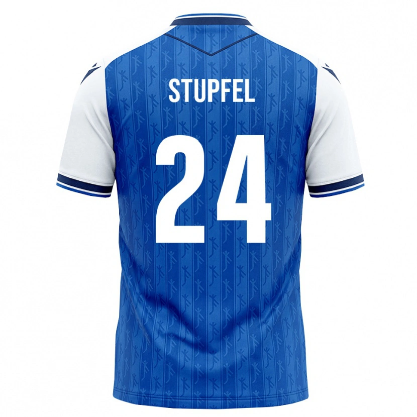 Danxen Homme Maillot Janis Stupfel #24 Bleu Roi Blanc Tenues Domicile 2026/27 T-Shirt