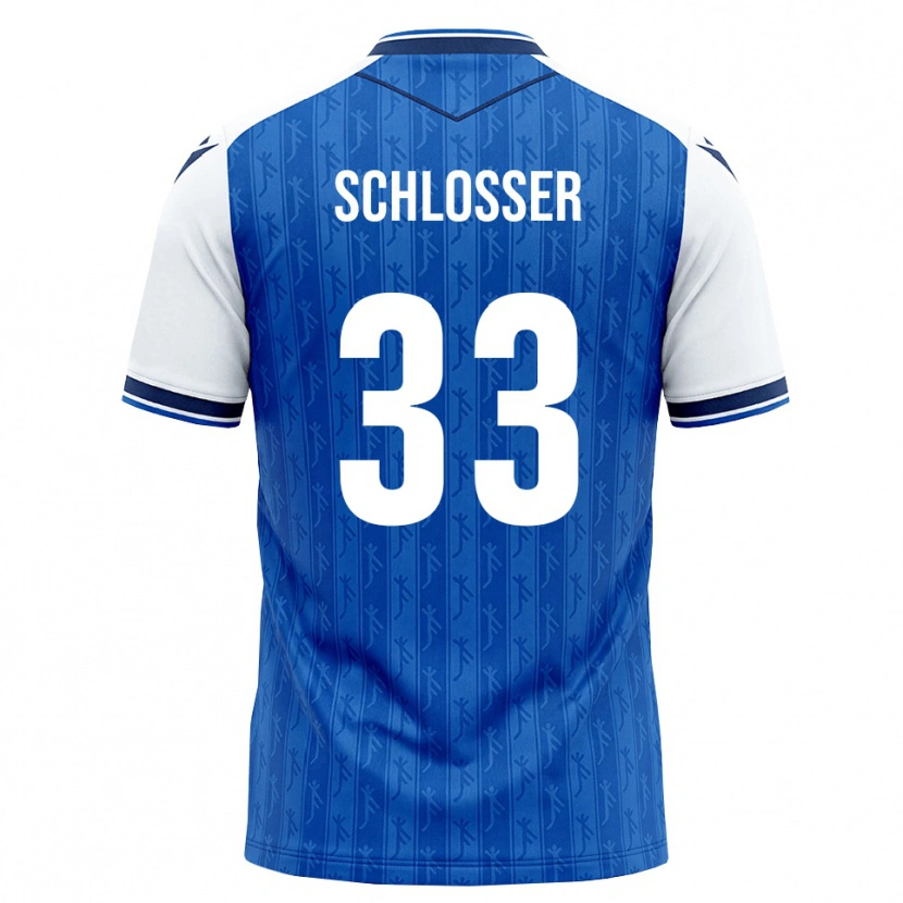 Danxen Homme Maillot Nils Schlosser #33 Bleu Roi Blanc Tenues Domicile 2026/27 T-Shirt