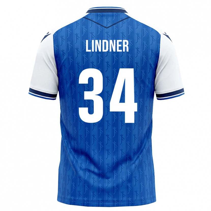 Danxen Homme Maillot Sophie Lindner #34 Bleu Roi Blanc Tenues Domicile 2026/27 T-Shirt